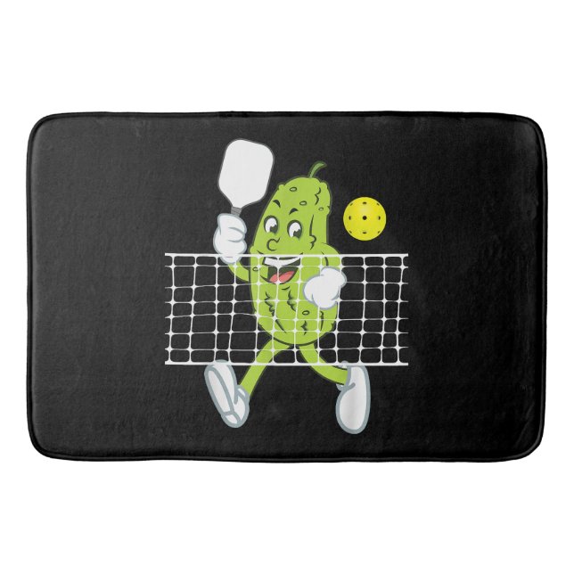 Pickle-uppspelningspickleball - lustig Pickleball  Badrumsmatta (Framsidan)