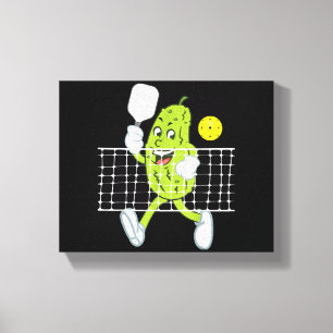 Pickle-uppspelningspickleball - lustig Pickleball Canvastryck