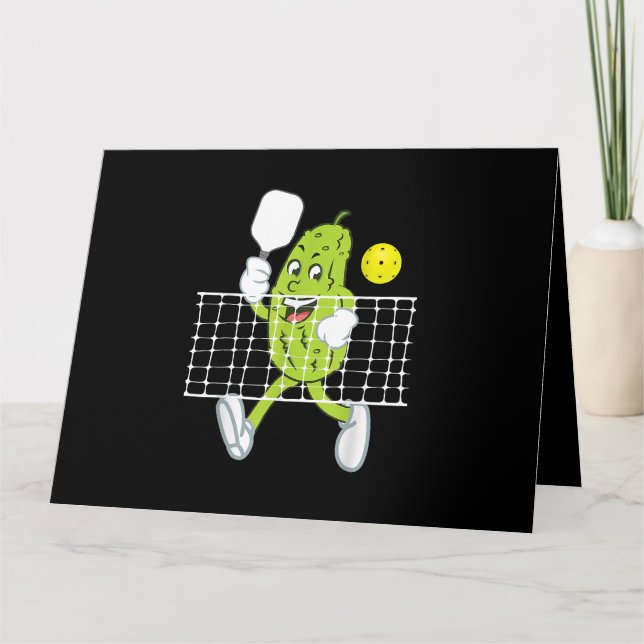 Pickle-uppspelningspickleball - lustig Pickleball  Kort (Framsida)