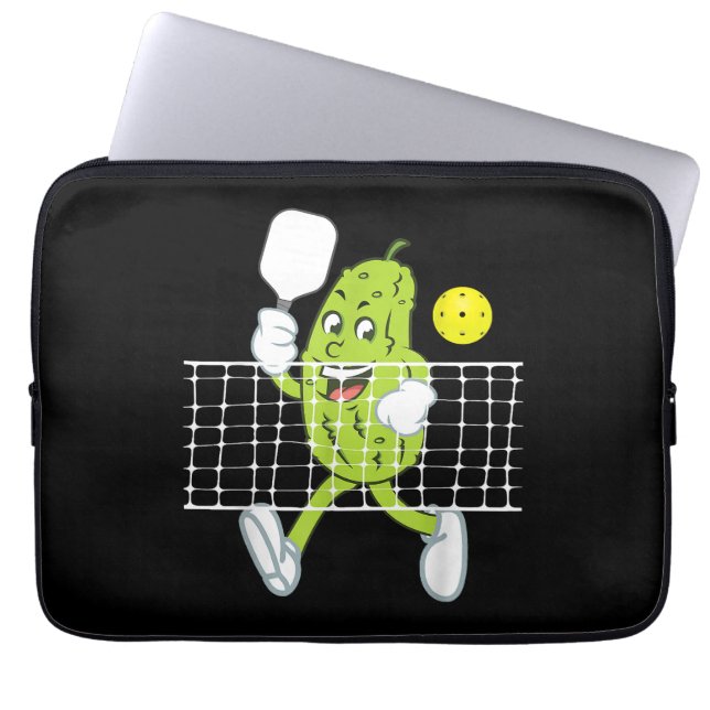 Pickle-uppspelningspickleball - lustig Pickleball  Laptop Fodral (Framsidan)