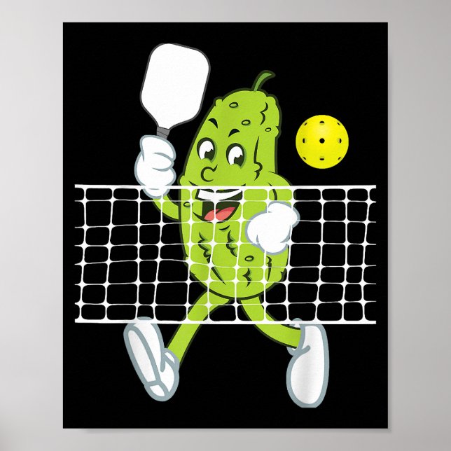 Pickle-uppspelningspickleball - lustig Pickleball  Poster (Framsidan)