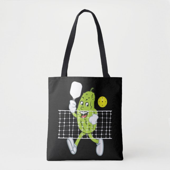 Pickle-uppspelningspickleball - lustig Pickleball  Tygkasse (Framsida)