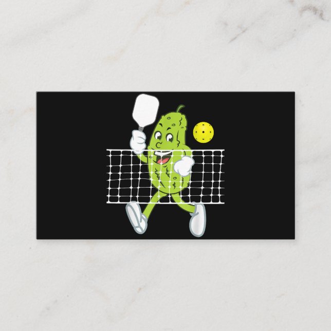 Pickle-uppspelningspickleball - lustig Pickleball  Visitkort (Framsida)