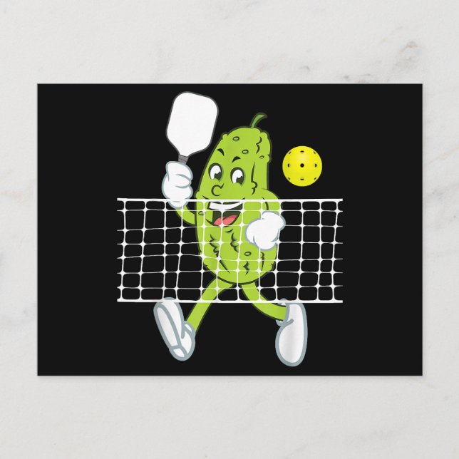 Pickle-uppspelningspickleball - lustig Pickleball  Vykort (Framsida)