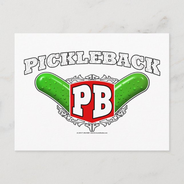 Pickleback-Logotyp Vykort (Framsida)