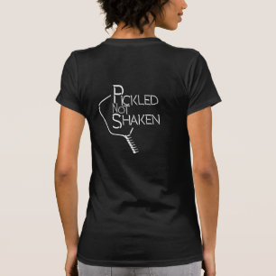 Pickleball 002 nolla nolla gravade två inte skaka t shirt