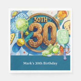Pickleball 30års födelsedag Party Pappersservett