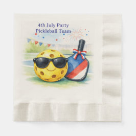 Pickleball 4th July Party Independence Day Pappersservett