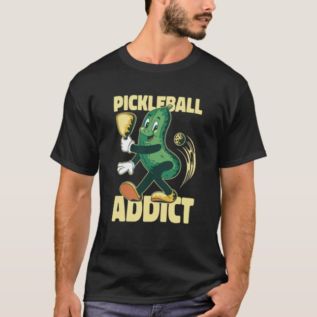 Pickleball Addict Pickle Pickleball Player Boys Gi T Shirt (Framsida)
