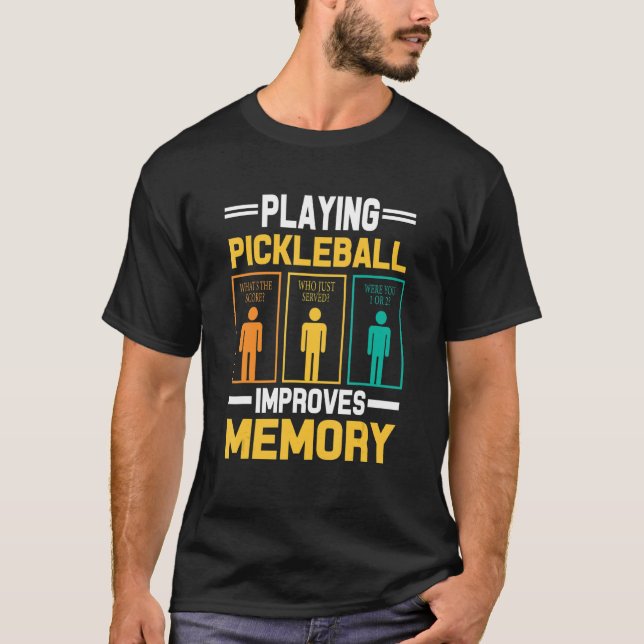 Pickleball Aiming Paddle Pickleball Player-Roligt  T Shirt (Framsida)
