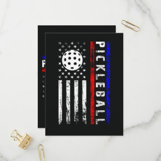 Pickleball-älskare 4 juli amerikansk flagga inbjudan vykort