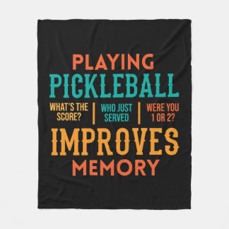Pickleball Älskare Apparat Fleecefilt