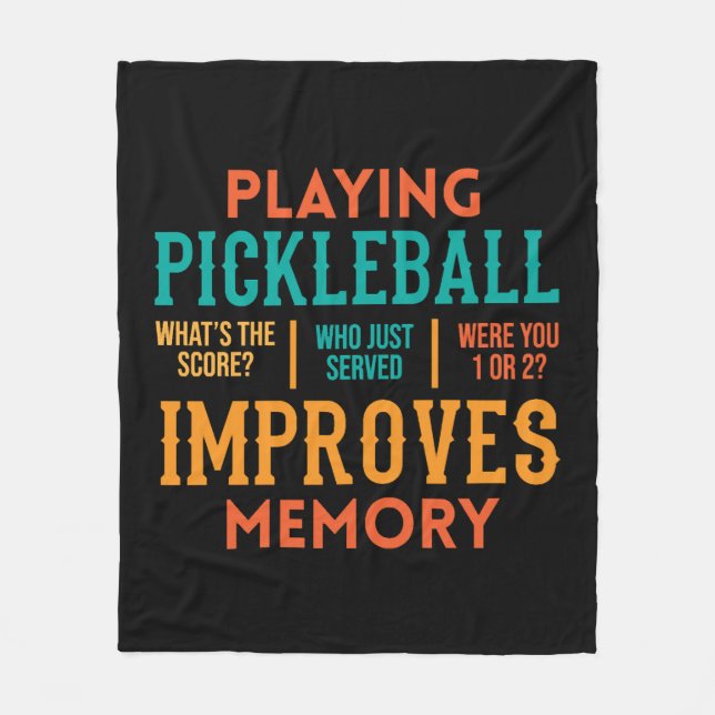 Pickleball Älskare Apparat Fleecefilt (Framsidan)