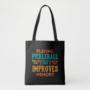 Pickleball Älskare Apparat Tygkasse