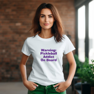 Pickleball Älskare Dream lustig lila slogan T Shirt