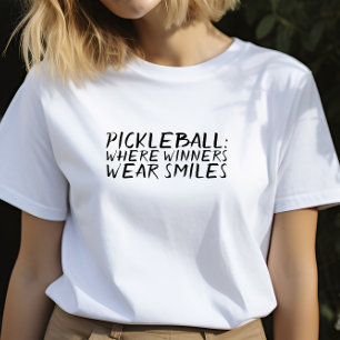 Pickleball Älskare, Dream, lustig svart slogan T Shirt