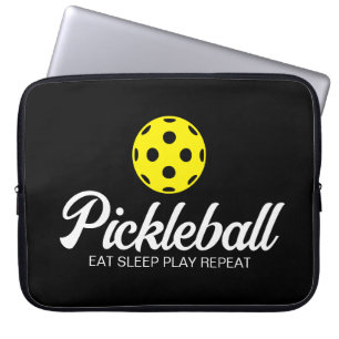 Pickleball älskare laptop sleeve med roligt citat
