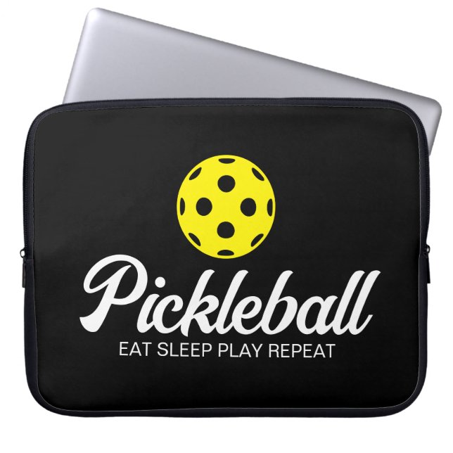 Pickleball älskare laptop sleeve med roligt citat (Framsidan)