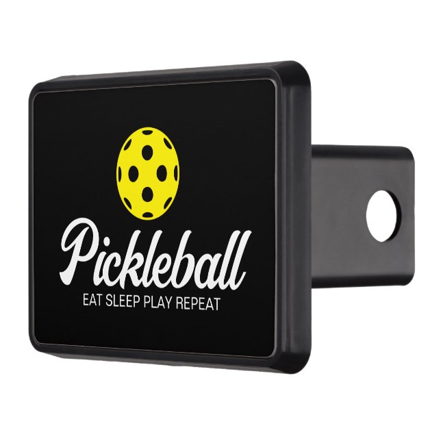 Pickleball älskare-lifttäcke med roligt citat dragkroksskydd (Vänster)