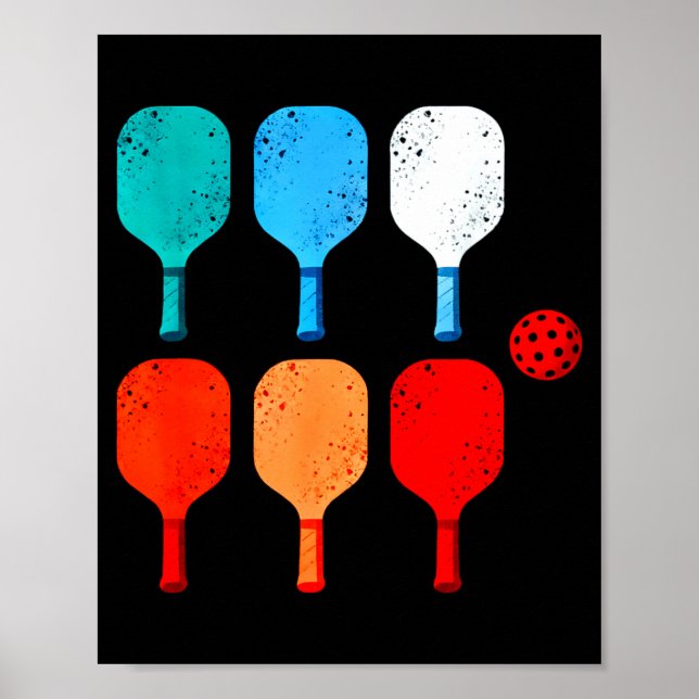 Pickleball-älskare paddelsport  poster (Framsidan)