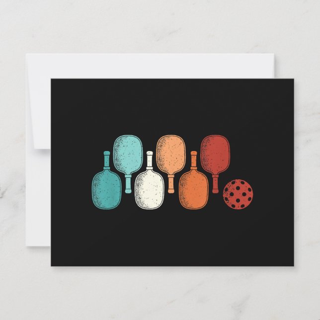 Pickleball Älskare Retro Paddle Sport Vintage (Framsida)