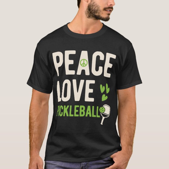 Pickleball Älskare T Shirt (Framsida)