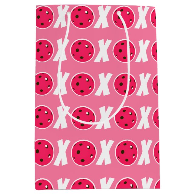 Pickleball Älskare Valentine XOXO Picklebollar (Framsidan)