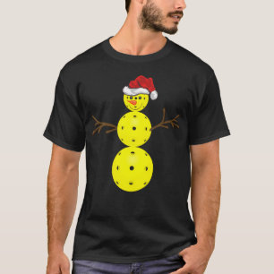 Pickleball-älskare Xmas-helg Snowman Pickleball C T Shirt
