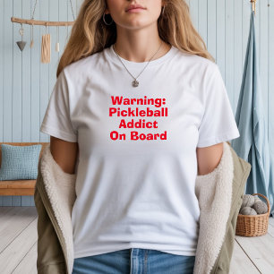 Pickleball-älskares dröm rolig röd slogan t shirt