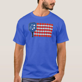 Pickleball American Flagga Independence day T Shirt