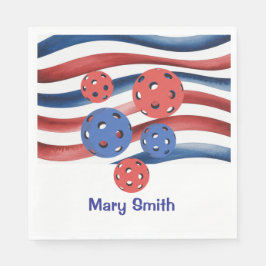 Pickleball American themed for 4th July Pappersservett