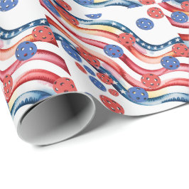 Pickleball American themed for 4th July Presentpapper