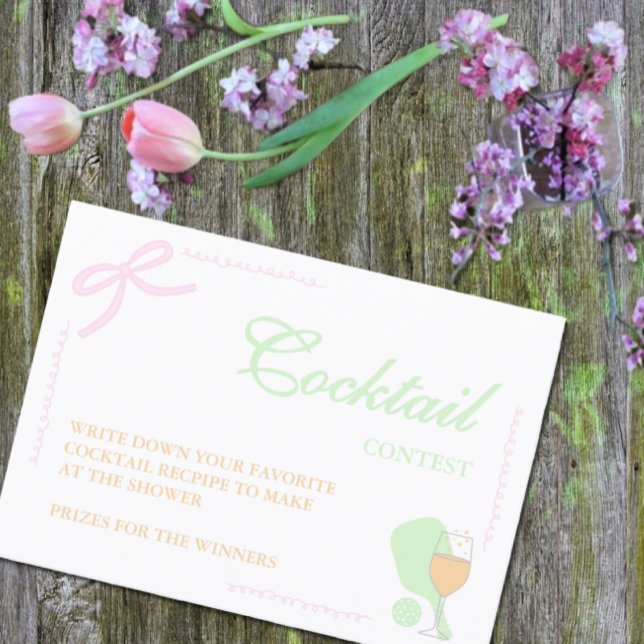 Pickleball and Prosecco Cocktail Contest Tilläggskort (Skapare uppladdad)