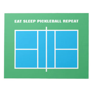 Pickleball-anpassningsbarna tränar lektion anteckningsblock