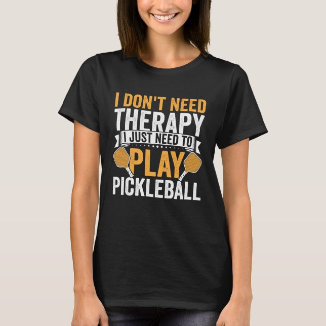 Pickleball Apparat Pickleball Player För manar T Shirt (Framsida)