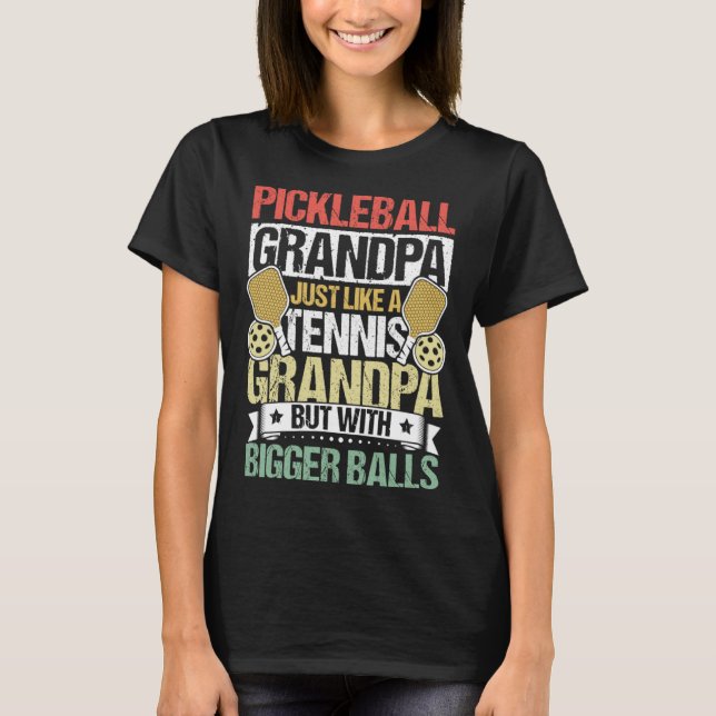 Pickleball Apparat Pickleball Player för morfar M T Shirt (Framsida)