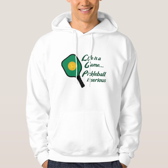 Pickleball är allvarligt hoodie (Framsida)