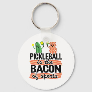 Pickleball är bacon på idrottens fina pickleball nyckelring