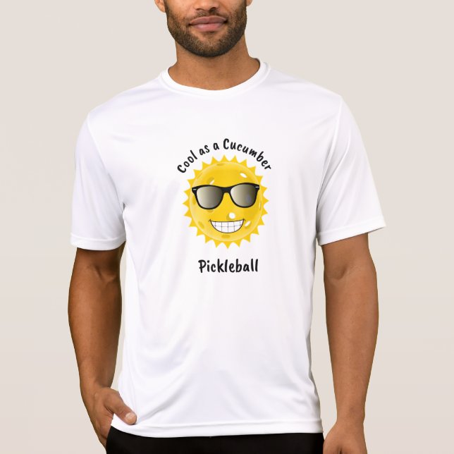 Pickleball är Coola som gurka T Shirt (Framsida)