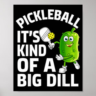 Pickleball är en stor grej rolig pickle ball poster