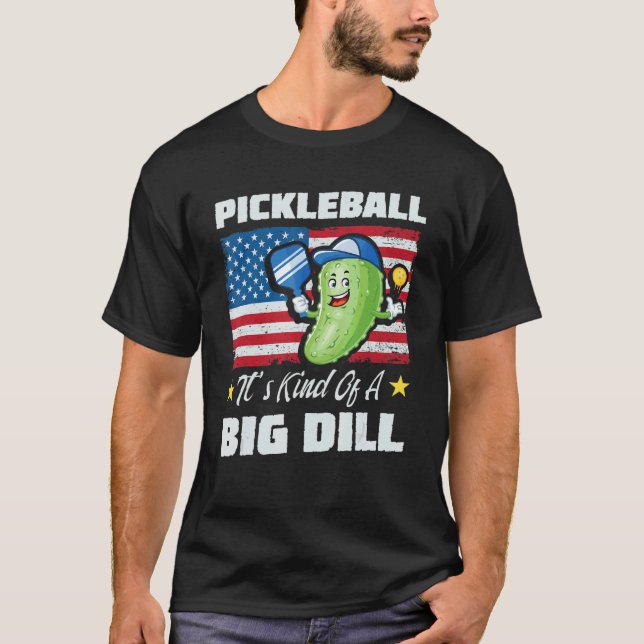 Pickleball är en stor pickleball 2 t shirt (Framsida)