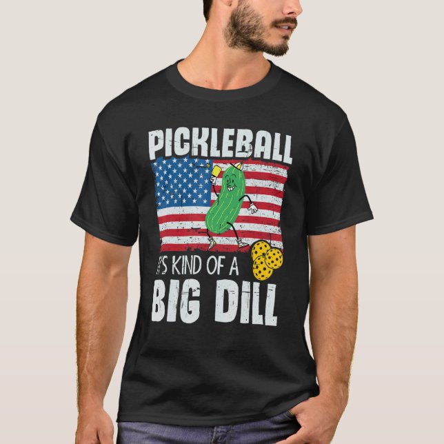 Pickleball är ett stort pickleball 3 t shirt (Framsida)