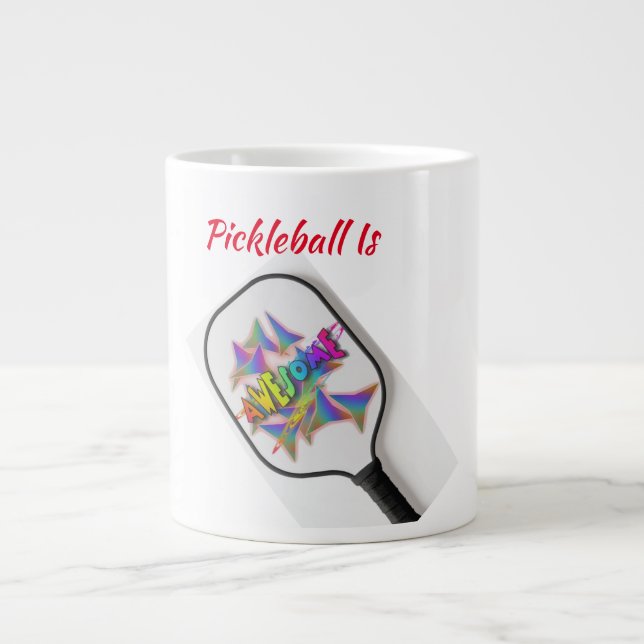 Pickleball är Fantastisk-kaffe Mugg Jumbo Mugg (Framsidan)