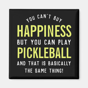Pickleball är Happny Pickleball Gift Magnet