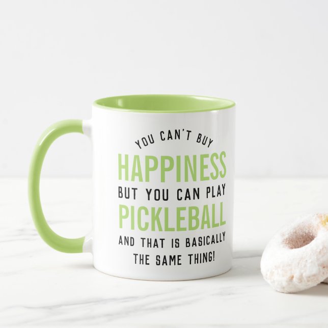 Pickleball är Happny Pickleball Gift Mugg (Med munk)