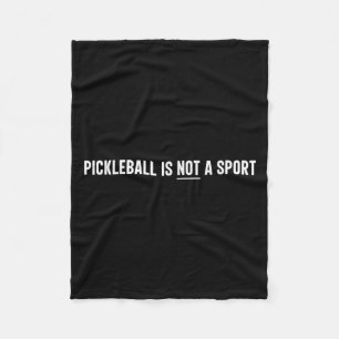 Pickleball är ingen sportslig tennis-spelare fleecefilt