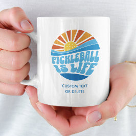 Pickleball är Life, Anpassningsbar Pickleball Gift Kaffemugg