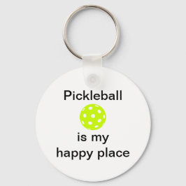 Pickleball är min Lycklig Ställe Nyckelring