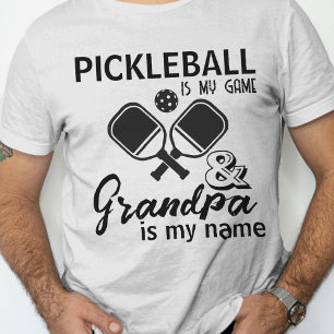Pickleball är min morfar är min Namn-snålhet T Shirt