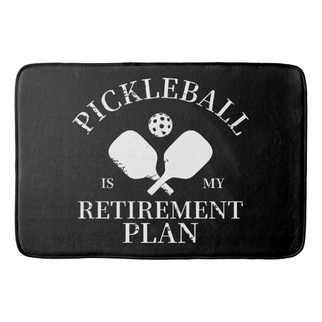 pickleball är min pensionsplan badrumsmatta (Framsidan)